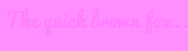 Image with Font Color FF7FFF and Background Color FF8FFF
